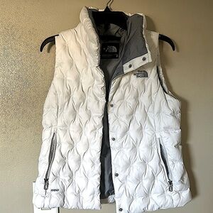 The North Face White Puffer Vest size medium